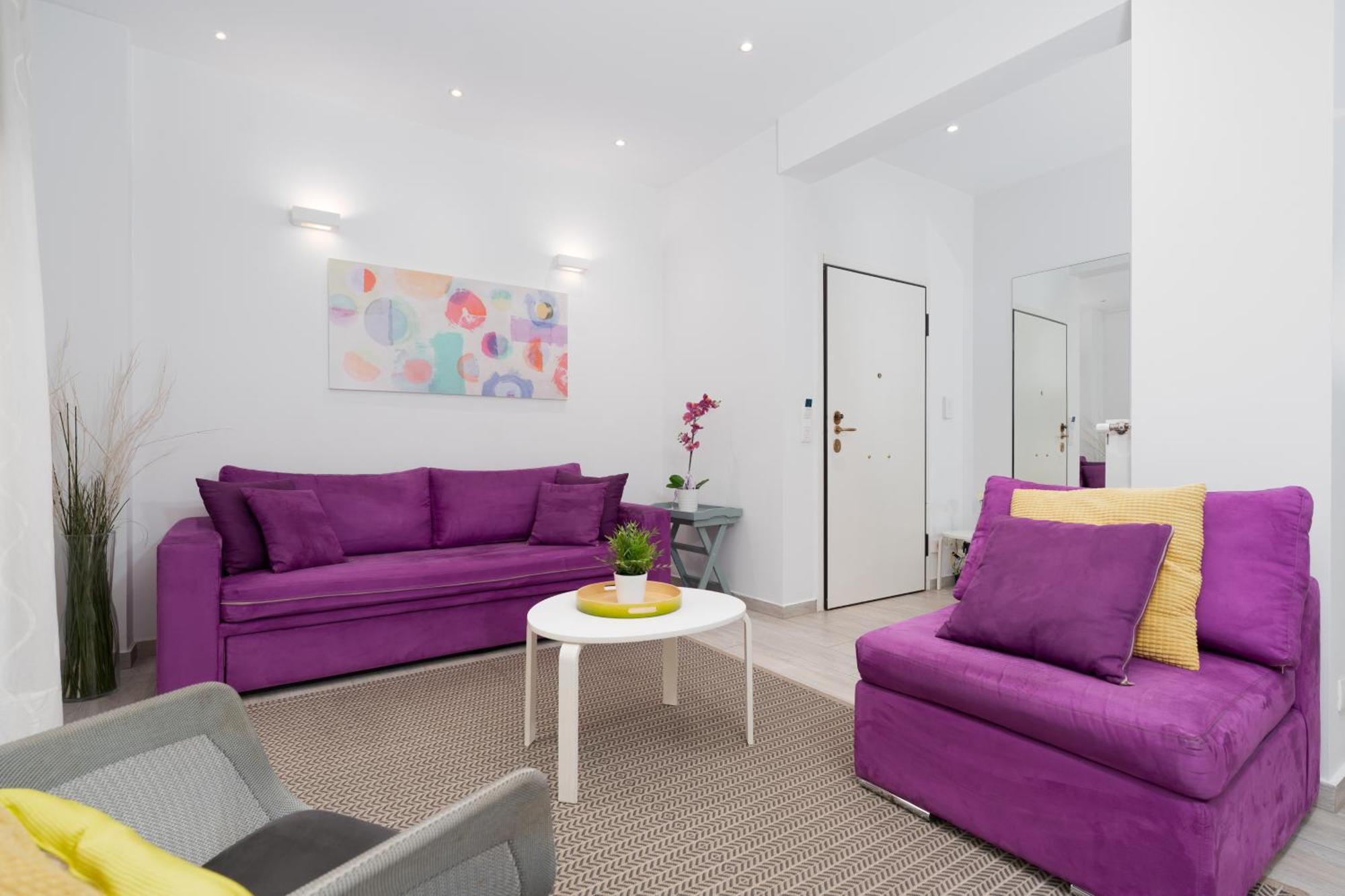 Spacious Modern Apartment In Athens Near Metro Luaran gambar