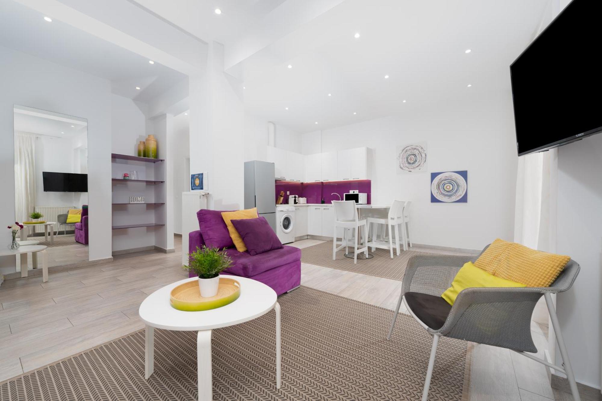 Spacious Modern Apartment In Athens Near Metro Luaran gambar