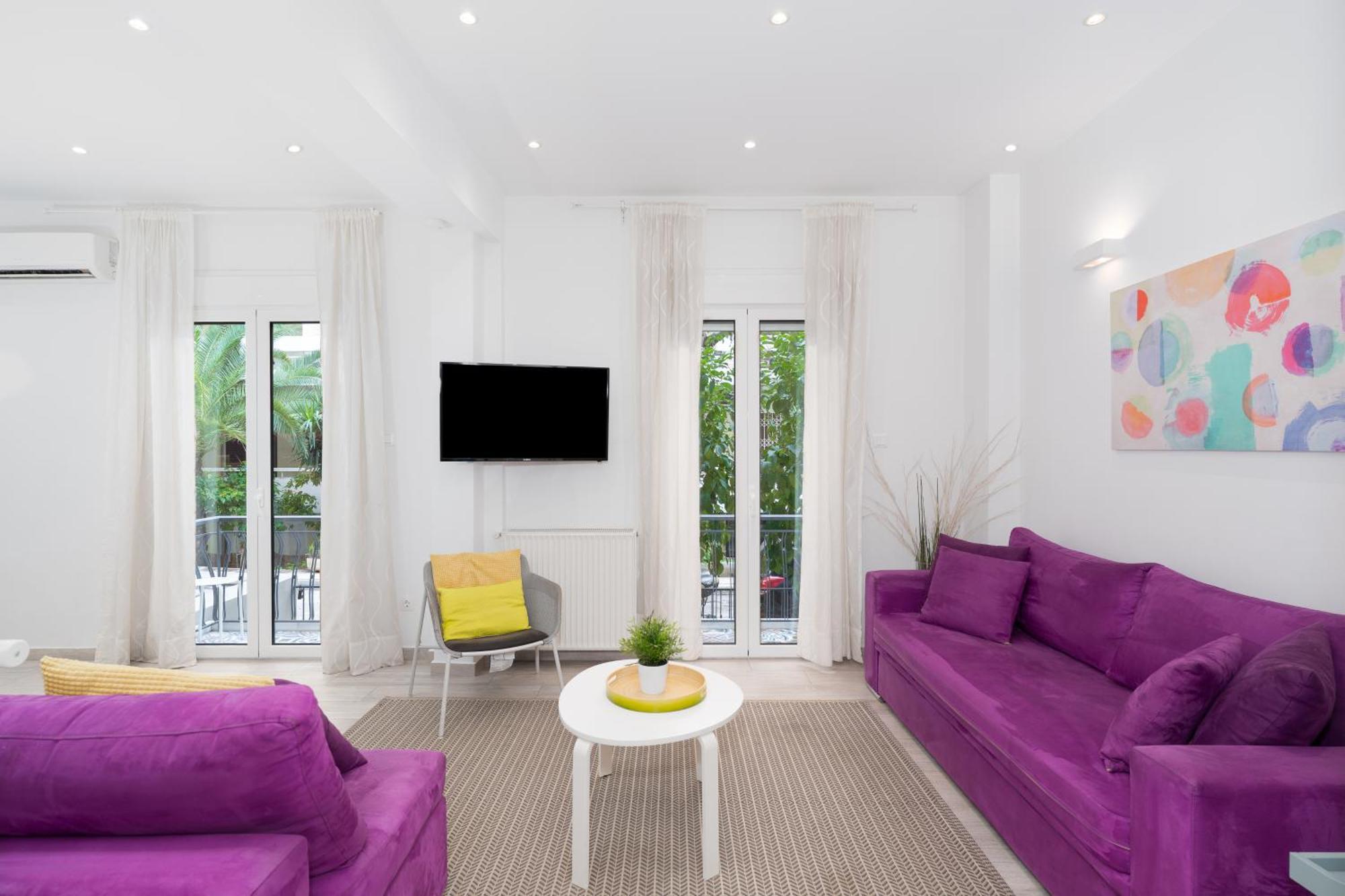 Spacious Modern Apartment In Athens Near Metro Luaran gambar